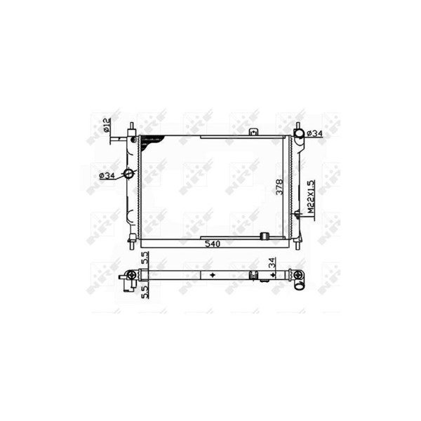 Kylare, motorkylning Nrf 504647 NRF Kylare, motorkylning Nrf 504647 NRF