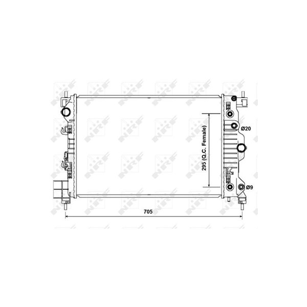 Kylare, motorkylning Nrf 50476 NRF Kylare, motorkylning Nrf 50476 NRF