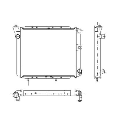 Kylare, motorkylning Nrf 504953 NRF