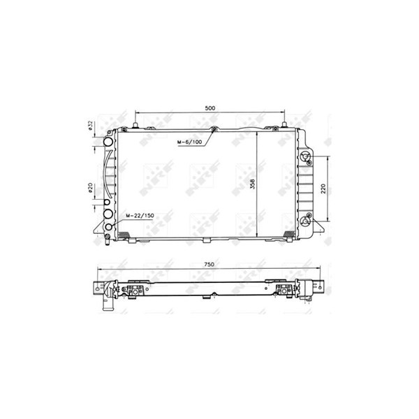 Kylare, motorkylning Nrf 50528 NRF Kylare, motorkylning Nrf 50528 NRF
