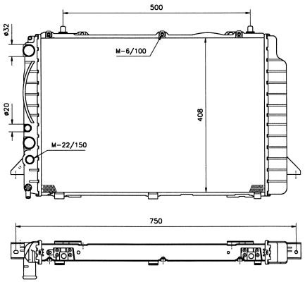 Kylare, motorkylning Nrf 50531 NRF Kylare, motorkylning Nrf 50531 NRF