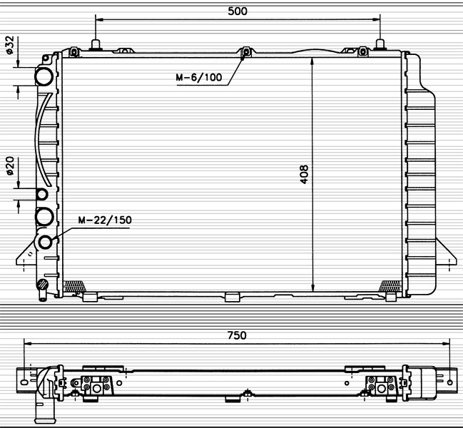 Kylare, motorkylning Nrf 50531 NRF Kylare, motorkylning Nrf 50531 NRF