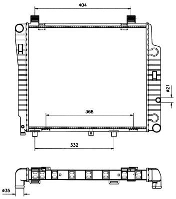 Kylare, motorkylning Nrf 50533 NRF