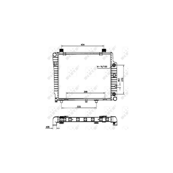 Kylare, motorkylning Nrf 50534 NRF