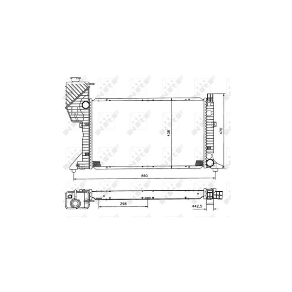 Kylare, motorkylning Nrf 50558 NRF Kylare, motorkylning Nrf 50558 NRF