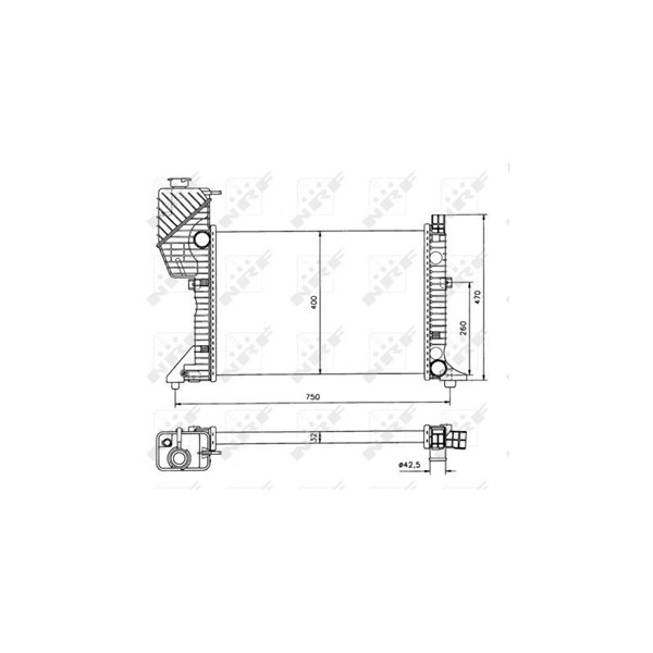 Kylare, motorkylning Nrf 50559 NRF Kylare, motorkylning Nrf 50559 NRF