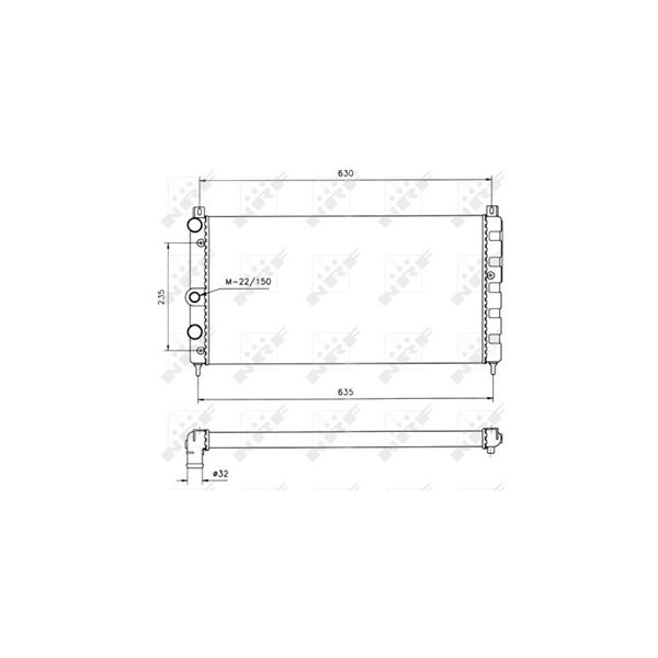 Kylare, motorkylning Nrf 50560 NRF