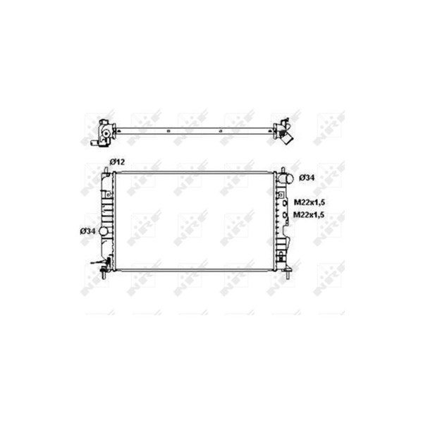 Kylare, motorkylning Nrf 50563 NRF Kylare, motorkylning Nrf 50563 NRF