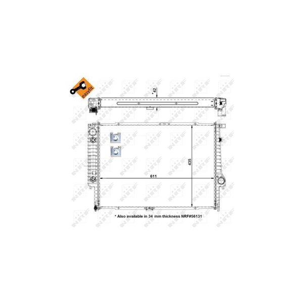 Kylare, motorkylning Nrf 50566 NRF Kylare, motorkylning Nrf 50566 NRF