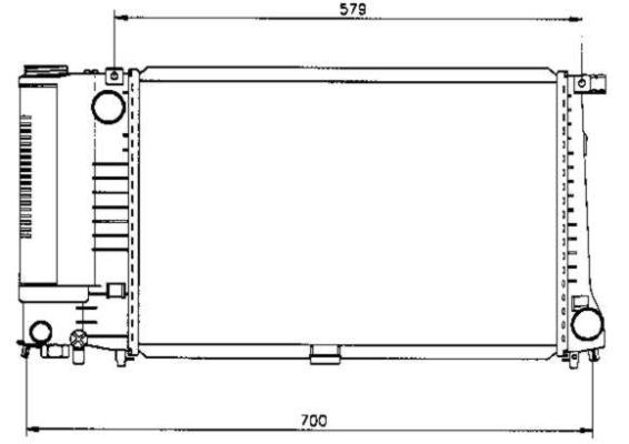 Kylare, motorkylning Nrf 50568 NRF