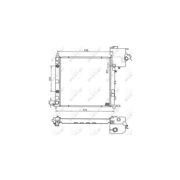 Kylare, motorkylning Nrf 50582 NRF Kylare, motorkylning Nrf 50582 NRF