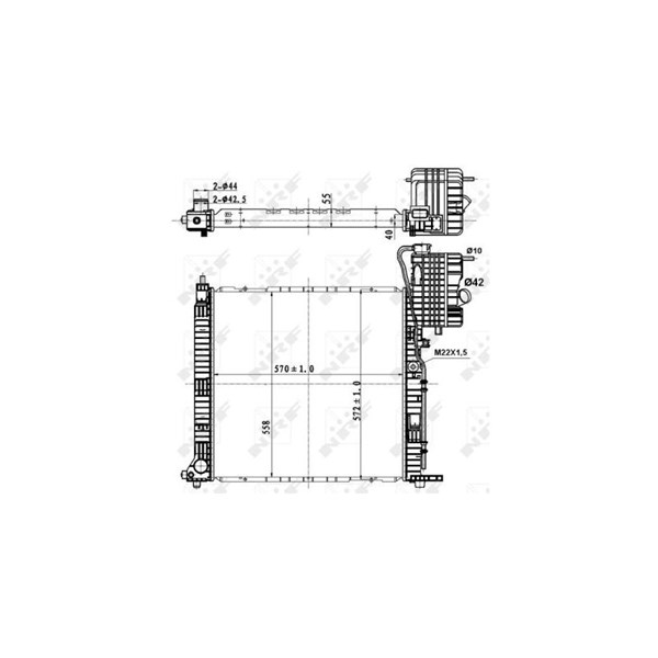 Kylare, motorkylning Nrf 50583 NRF Kylare, motorkylning Nrf 50583 NRF