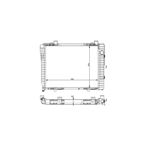Kylare, motorkylning Nrf 50593 NRF Kylare, motorkylning Nrf 50593 NRF