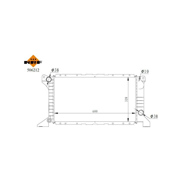 Kylare, motorkylning Nrf 506212 NRF