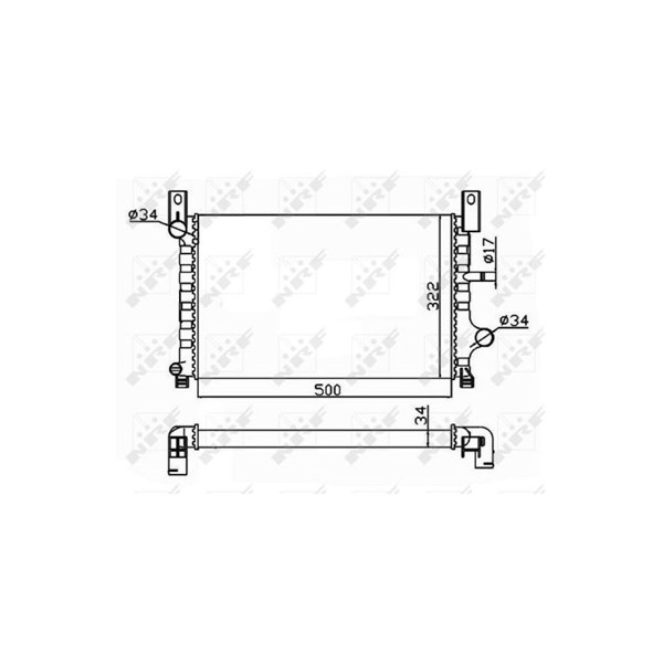 Kylare, motorkylning Nrf 506224 NRF Kylare, motorkylning Nrf 506224 NRF