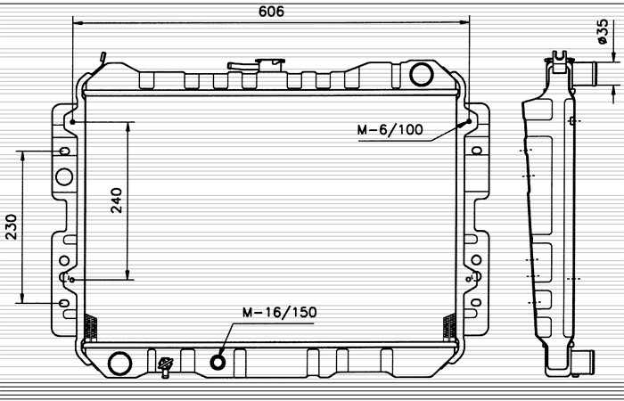 Kylare, motorkylning Nrf 506503 NRF Kylare, motorkylning Nrf 506503 NRF