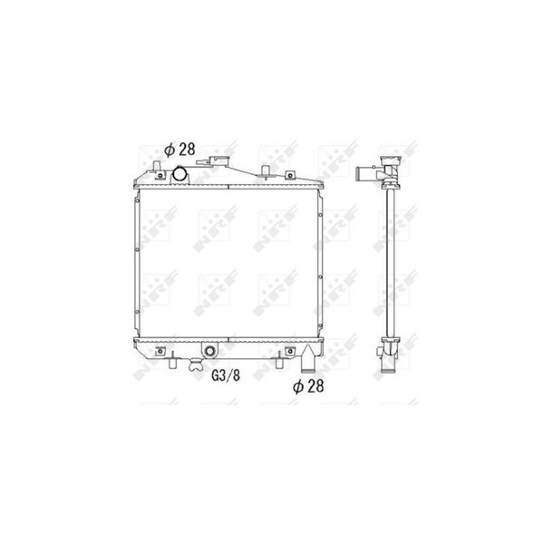 Kylare, motorkylning Nrf 506516 NRF Kylare, motorkylning Nrf 506516 NRF
