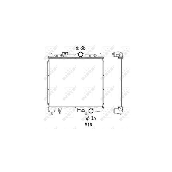 Kylare, motorkylning Nrf 506557 NRF