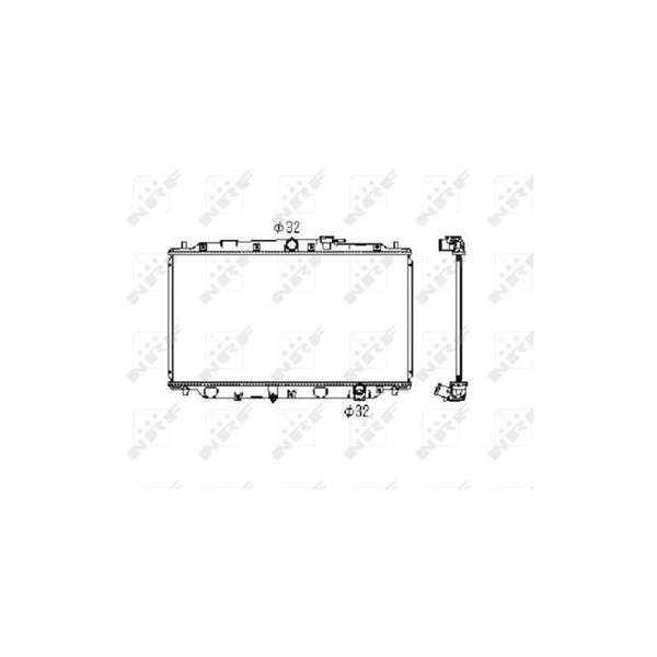 Kylare, motorkylning Nrf 506743 NRF