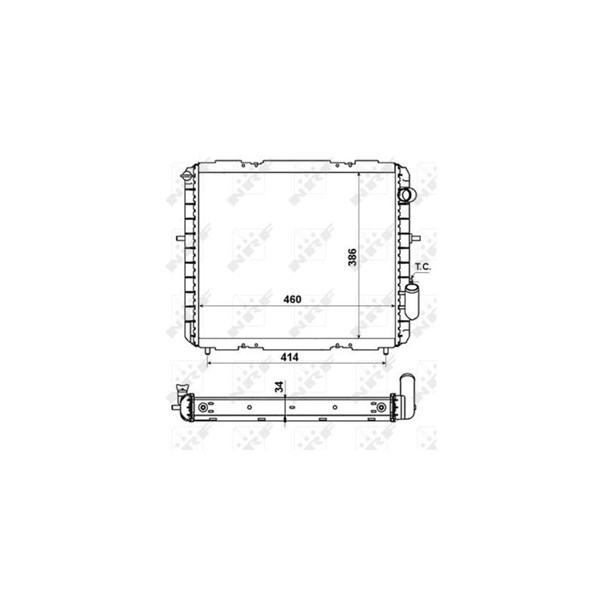 Kylare, motorkylning Nrf 507345 NRF Kylare, motorkylning Nrf 507345 NRF