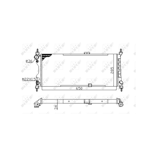 Kylare, motorkylning Nrf 507522A NRF Kylare, motorkylning Nrf 507522A NRF