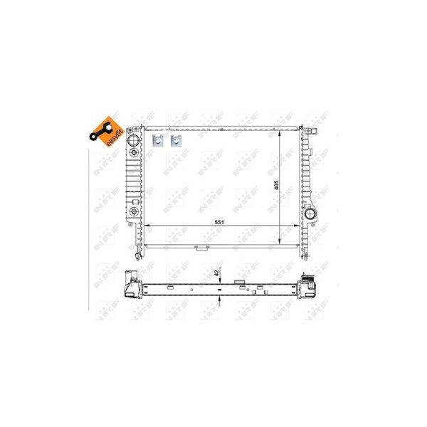 Kylare, motorkylning Nrf 507619 NRF Kylare, motorkylning Nrf 507619 NRF