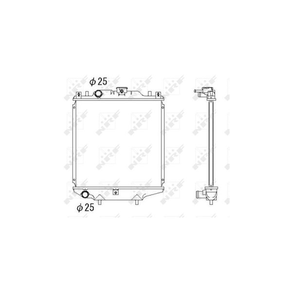 Kylare, motorkylning Nrf 507643 NRF Kylare, motorkylning Nrf 507643 NRF