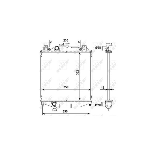 Kylare, motorkylning Nrf 507644 NRF Kylare, motorkylning Nrf 507644 NRF