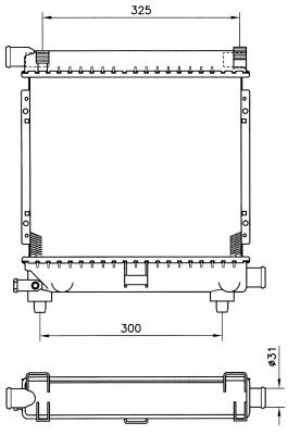 Kylare, motorkylning Nrf 507662 NRF