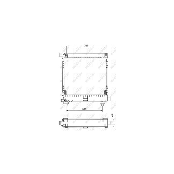 Kylare, motorkylning Nrf 507662 NRF Kylare, motorkylning Nrf 507662 NRF