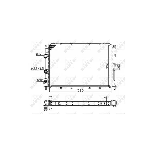 Kylare, motorkylning Nrf 509503A NRF Kylare, motorkylning Nrf 509503A NRF