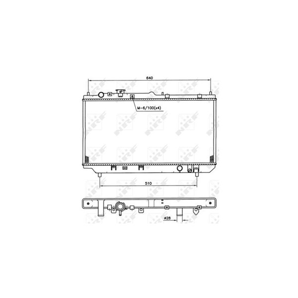 Kylare, motorkylning Nrf 509511 NRF Kylare, motorkylning Nrf 509511 NRF
