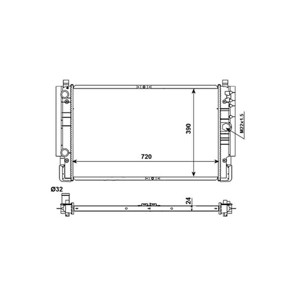 Kylare, motorkylning Nrf 509515 NRF Kylare, motorkylning Nrf 509515 NRF