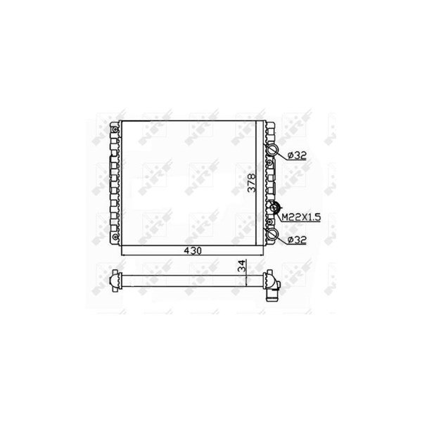 Kylare, motorkylning Nrf 509519 NRF Kylare, motorkylning Nrf 509519 NRF
