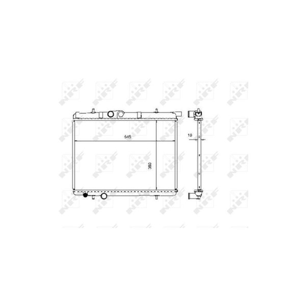 Kylare, motorkylning Nrf 509524 NRF Kylare, motorkylning Nrf 509524 NRF