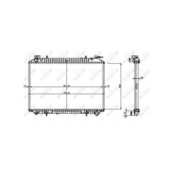 Kylare, motorkylning Nrf 509534 NRF Kylare, motorkylning Nrf 509534 NRF