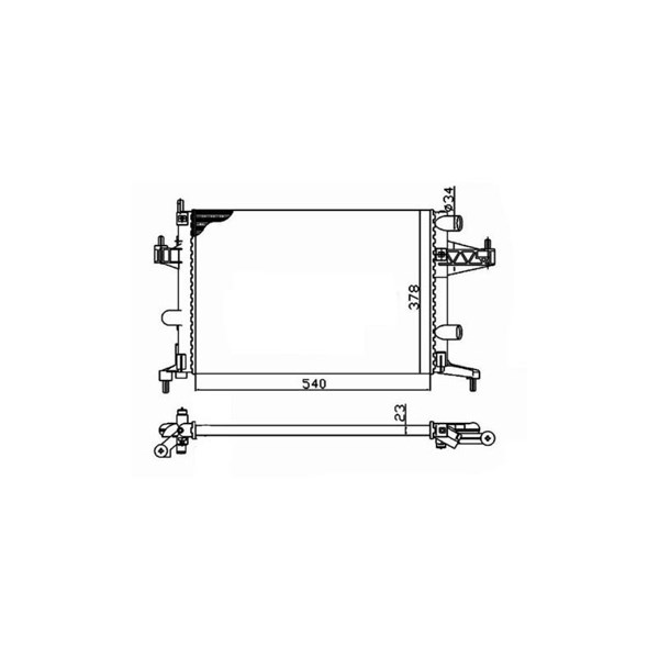 Kylare, motorkylning Nrf 509596 NRF Kylare, motorkylning Nrf 509596 NRF