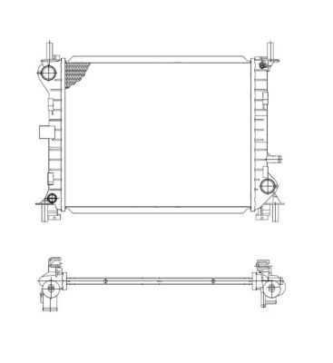 Kylare, motorkylning Nrf 509614 NRF