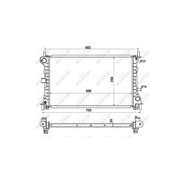 Kylare, motorkylning Nrf 509638 NRF Kylare, motorkylning Nrf 509638 NRF