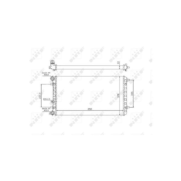 Kylare, motorkylning Nrf 509644 NRF