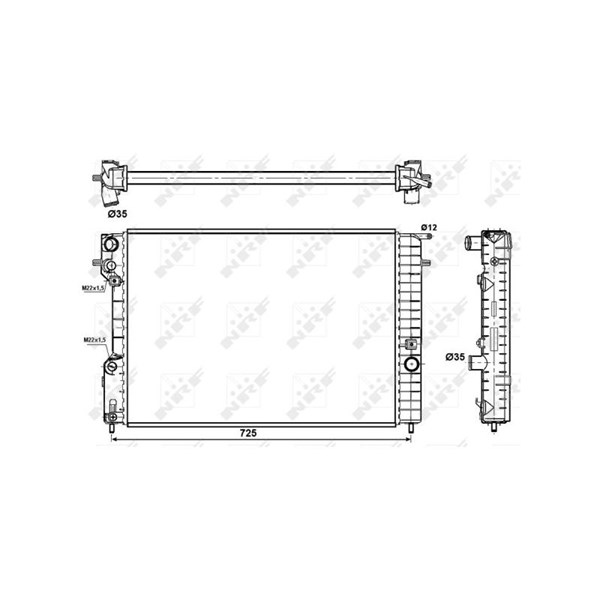 Kylare, motorkylning Nrf 509689 NRF Kylare, motorkylning Nrf 509689 NRF
