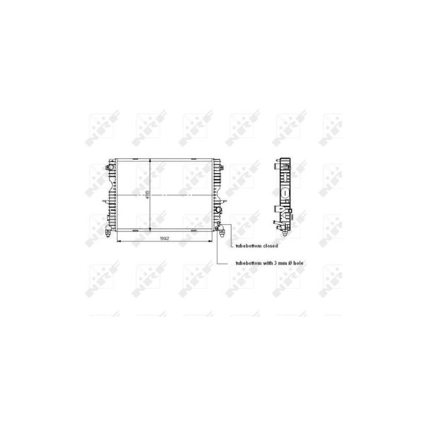 Kylare, motorkylning Nrf 509729 NRF Kylare, motorkylning Nrf 509729 NRF