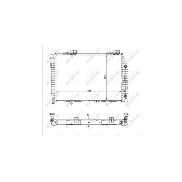 Kylare, motorkylning Nrf 51281 NRF