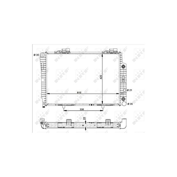 Kylare, motorkylning Nrf 51282 NRF