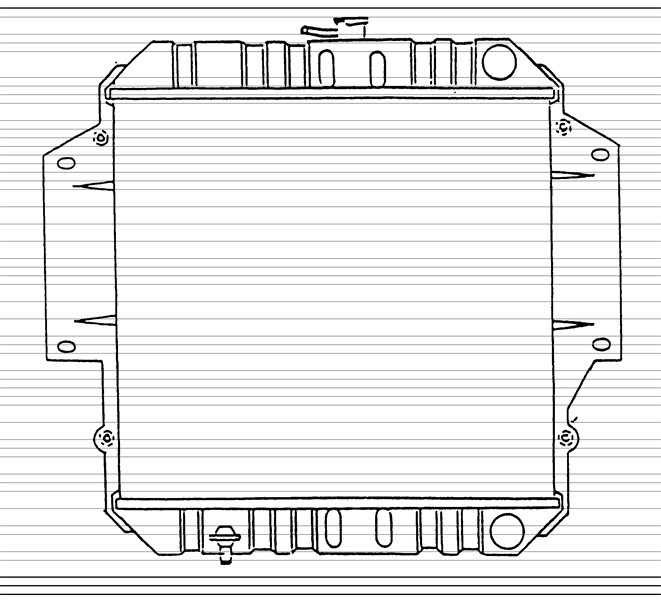 Kylare, motorkylning Nrf 513161 NRF