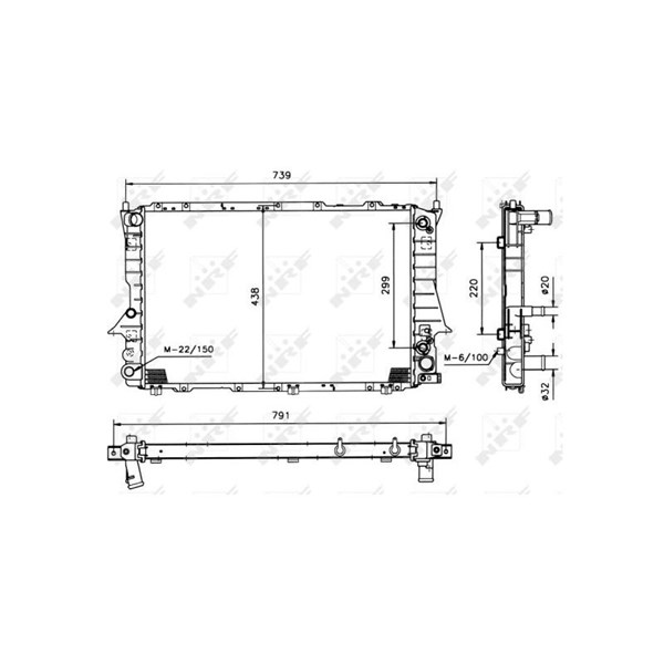 Kylare, motorkylning Nrf 51319 NRF Kylare, motorkylning Nrf 51319 NRF