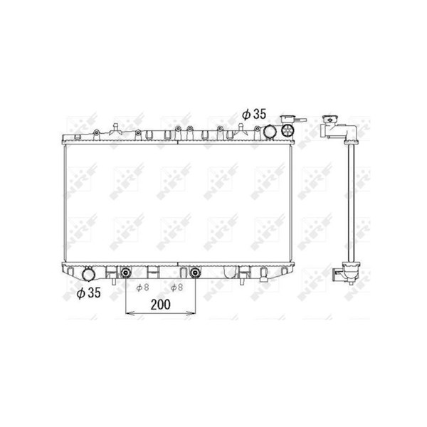Kylare, motorkylning Nrf 513497 NRF Kylare, motorkylning Nrf 513497 NRF