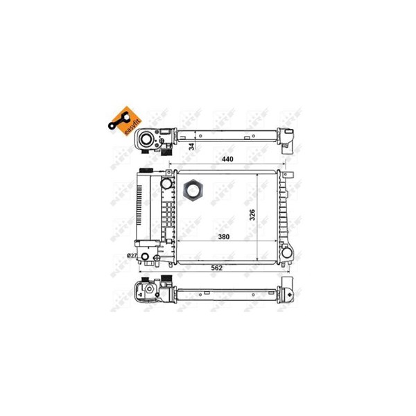 Kylare, motorkylning Nrf 51351 NRF Kylare, motorkylning Nrf 51351 NRF