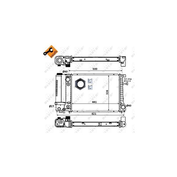 Kylare, motorkylning Nrf 51356 NRF Kylare, motorkylning Nrf 51356 NRF