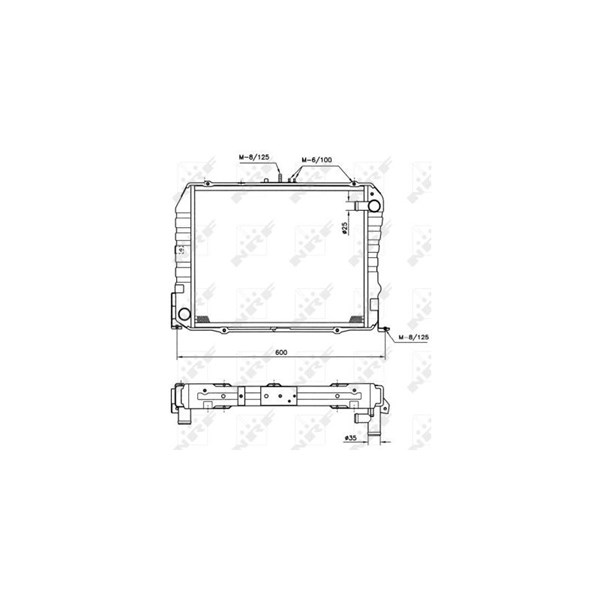 Kylare, motorkylning Nrf 513962 NRF